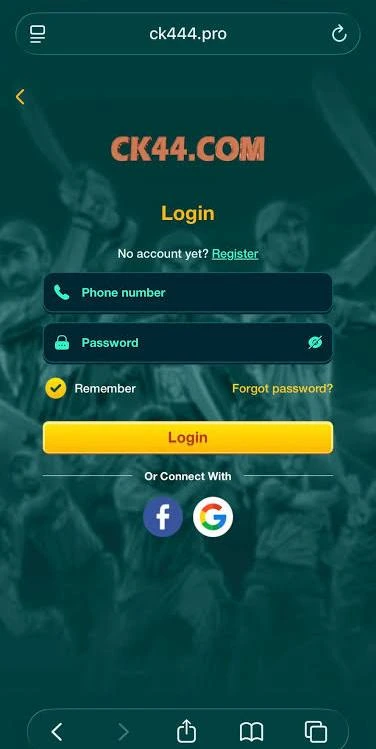 CK44 App Login